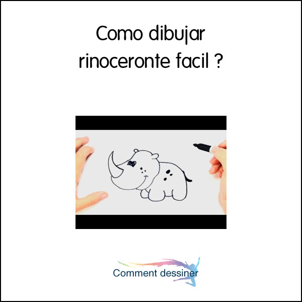 Como dibujar rinoceronte facil